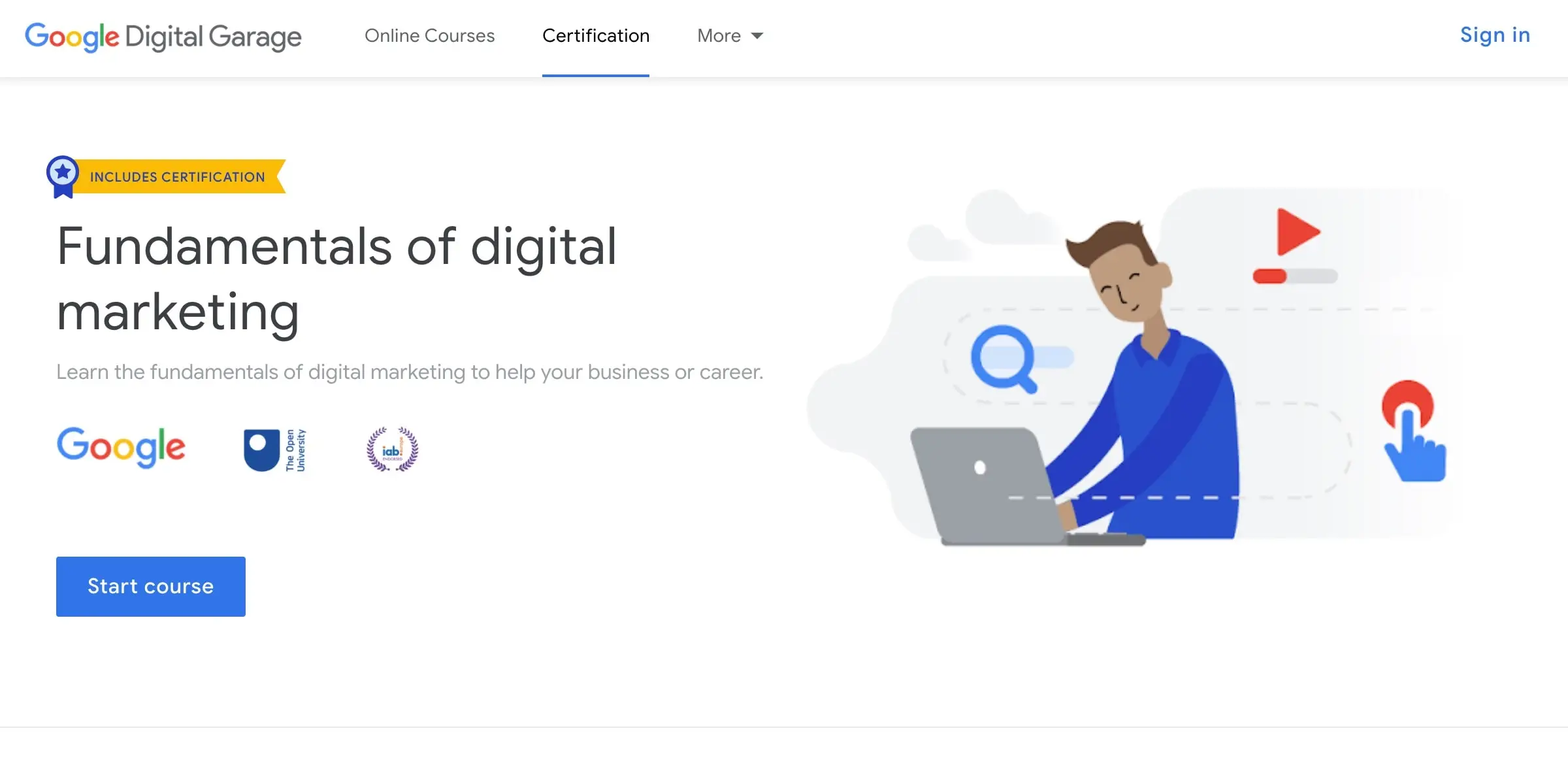 Google Digital Marketing Certification