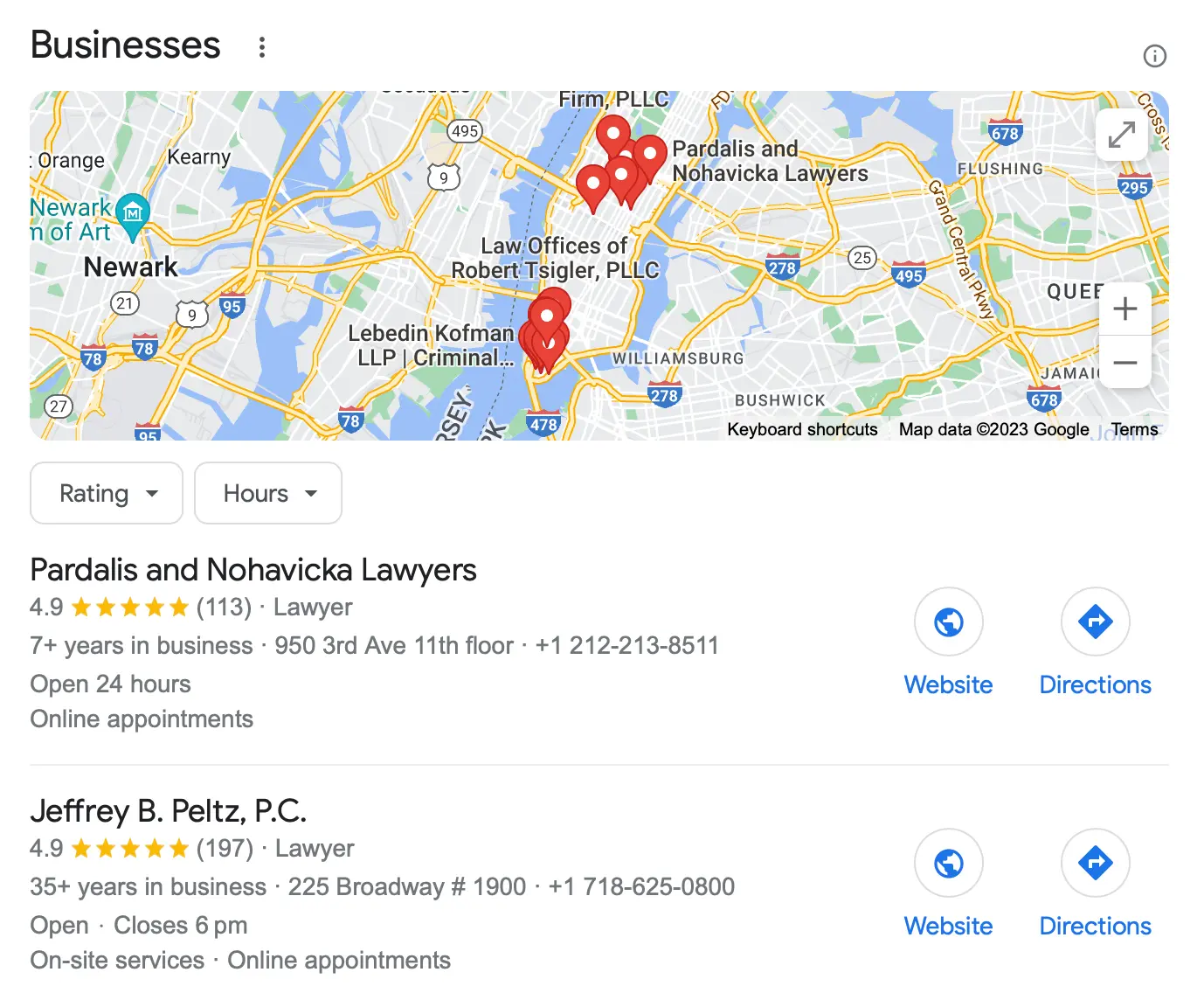 Local SEO Results