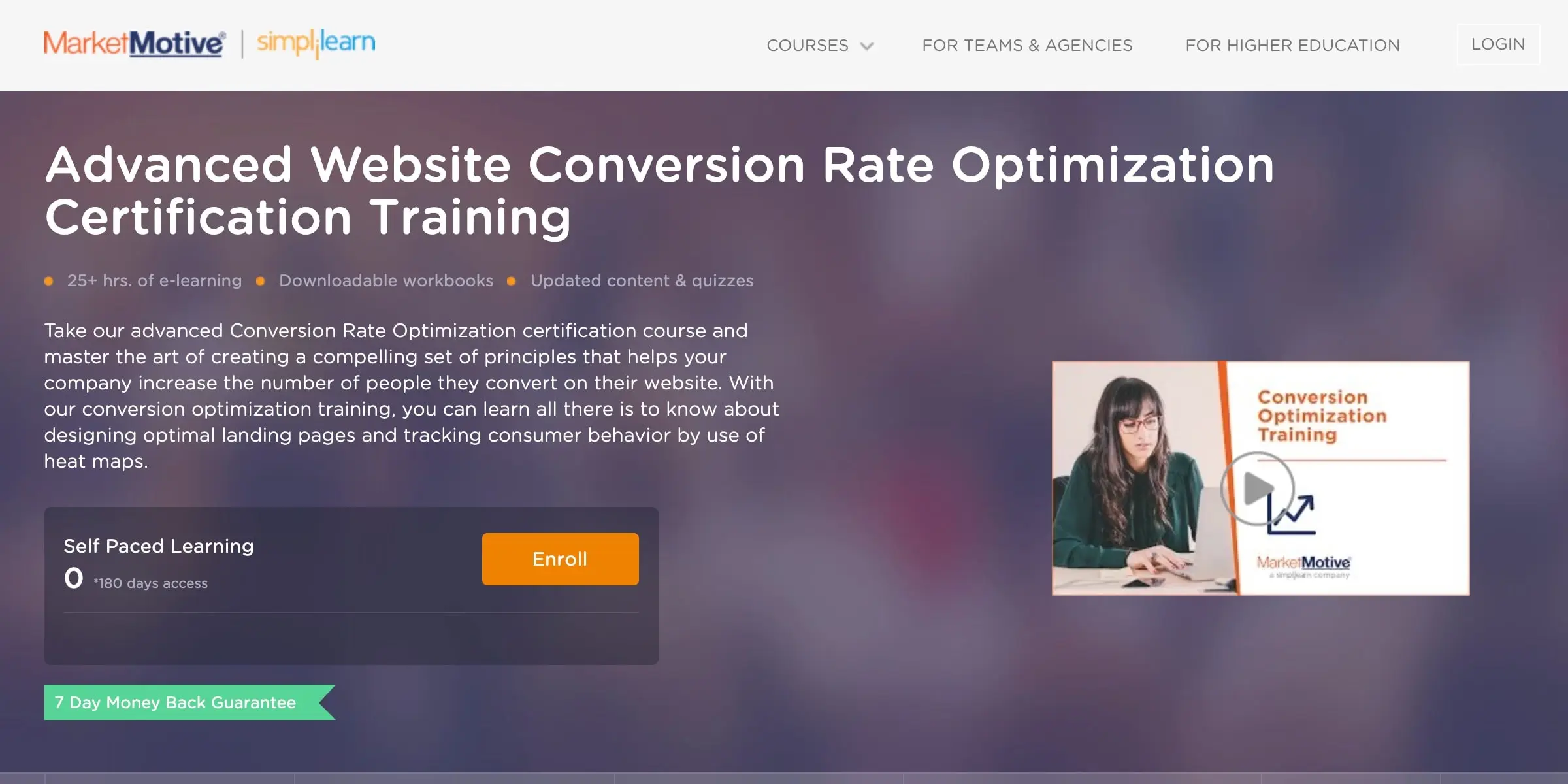 Advanced Conversion Rate Optimization Course (Market Motive)