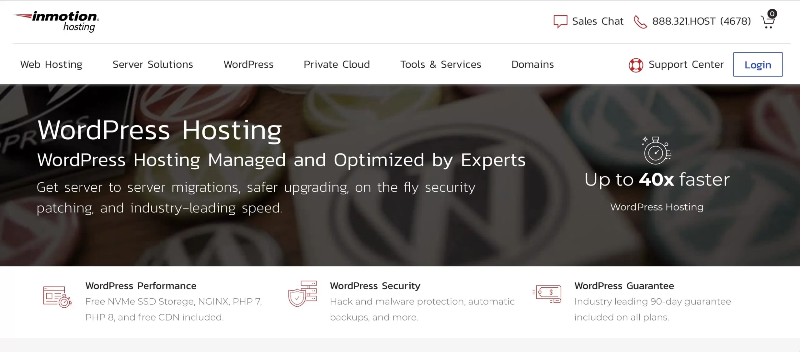 Inmotion Managed WordPress Hosting.