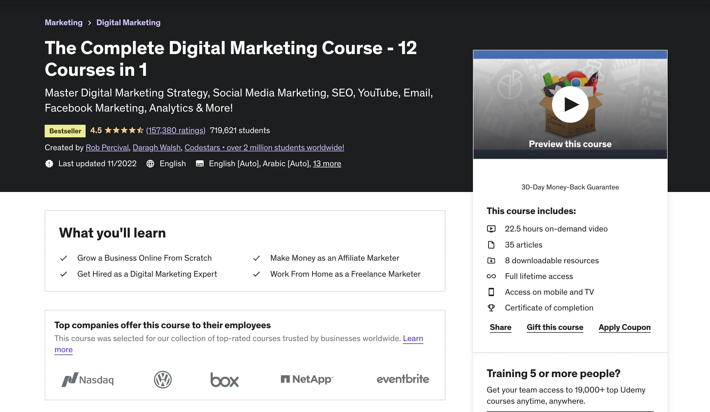 The Complete Digital Marketing Course - 12 Courses in 1