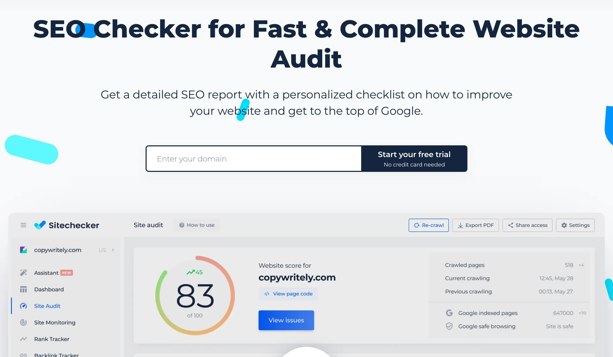 Sitechecker Pro Website Checker Tool