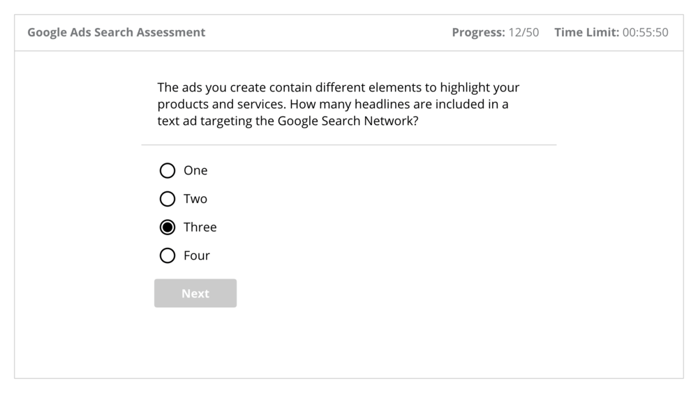 Google Ads Sample Exams