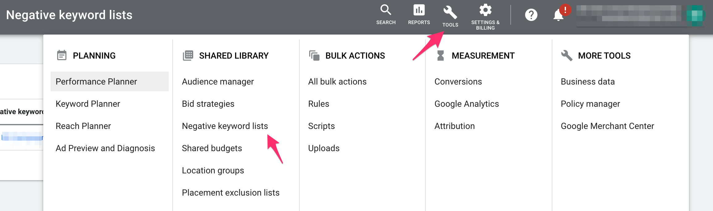 How to Create a Negative Keyword List