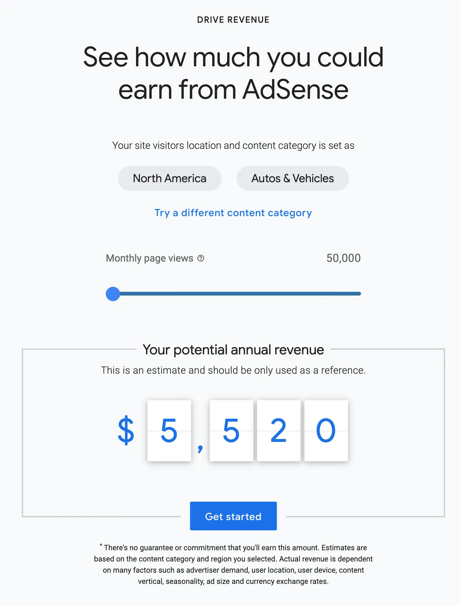 AdSense Earnings Calculator