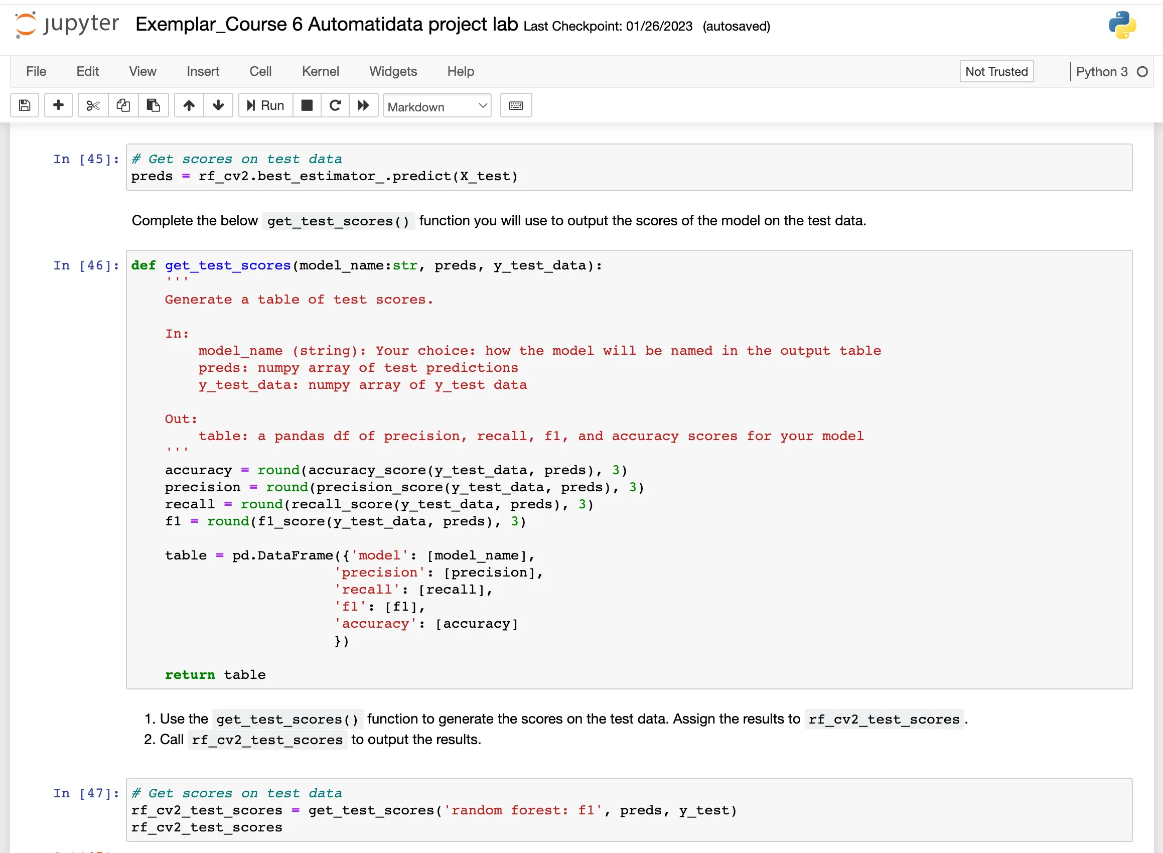 Python Machine Learning Lab