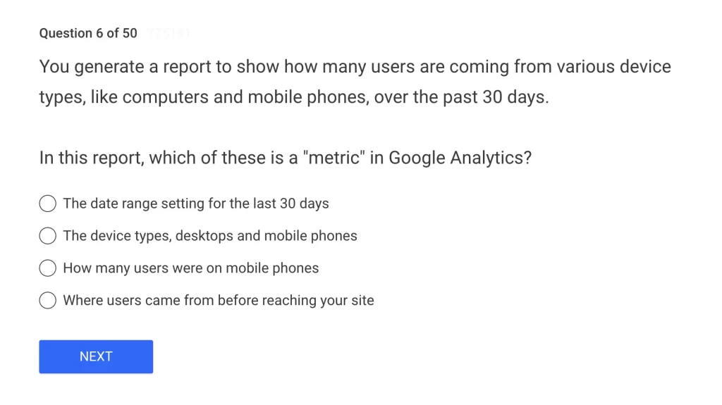 Google Analytics Certification Exams