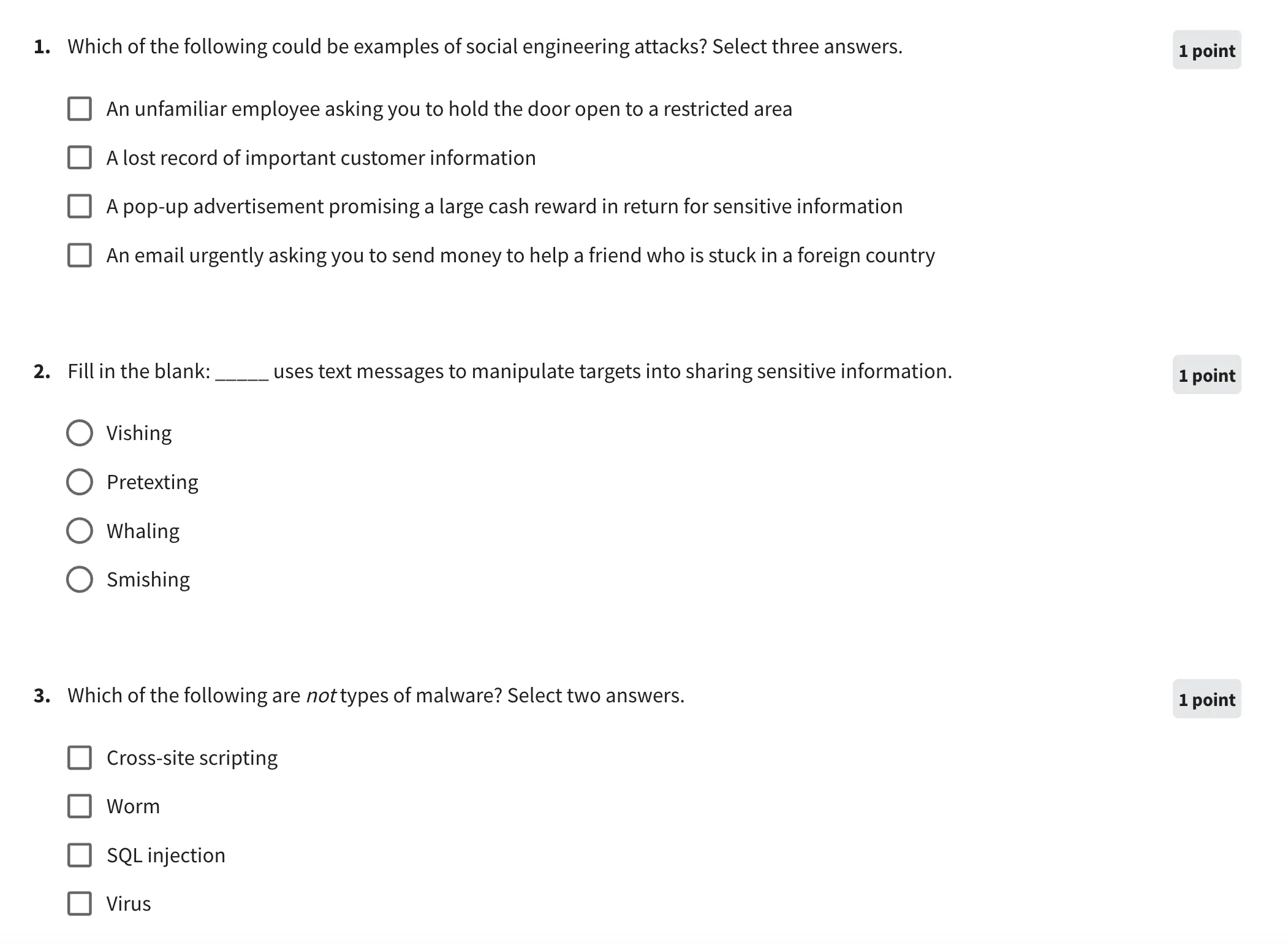 Threats and Vulnerabilities Course