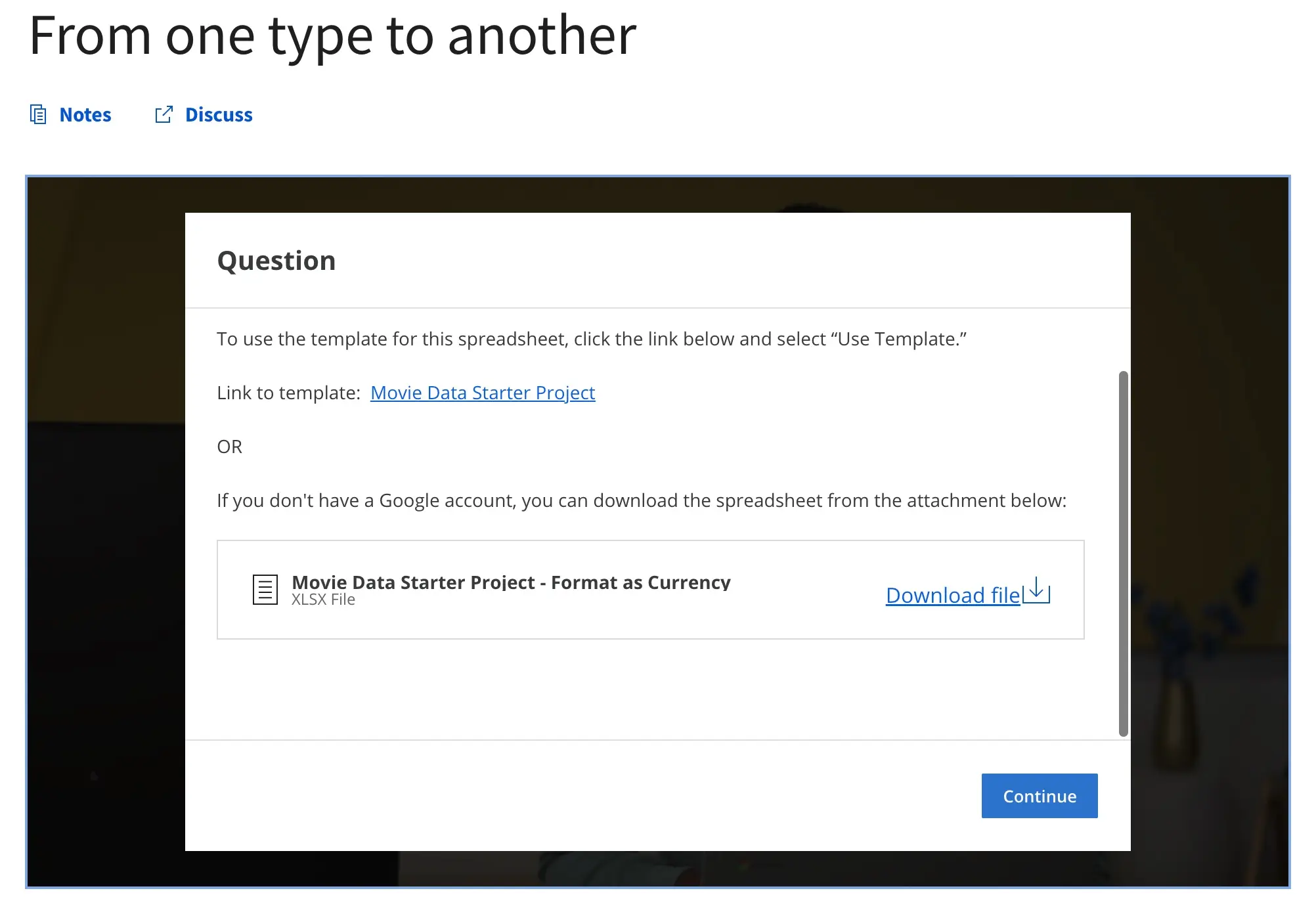 Analyze Data to Answer Questions Course.