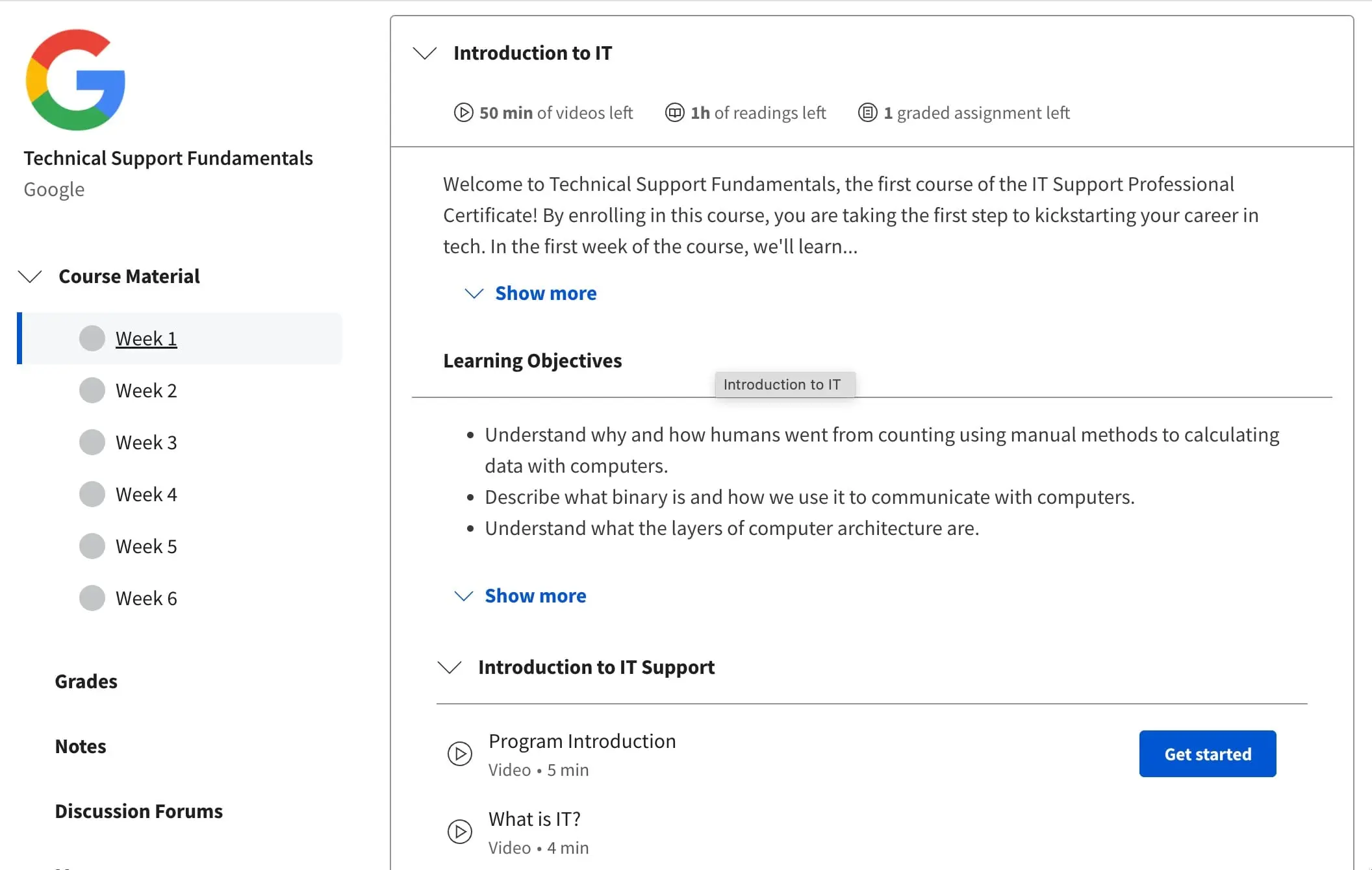 Technical Support Fundamentals Course