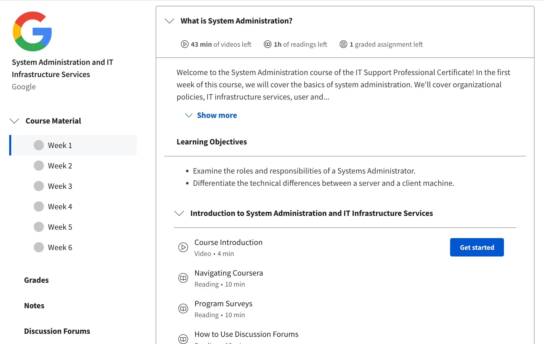 System Administration Course