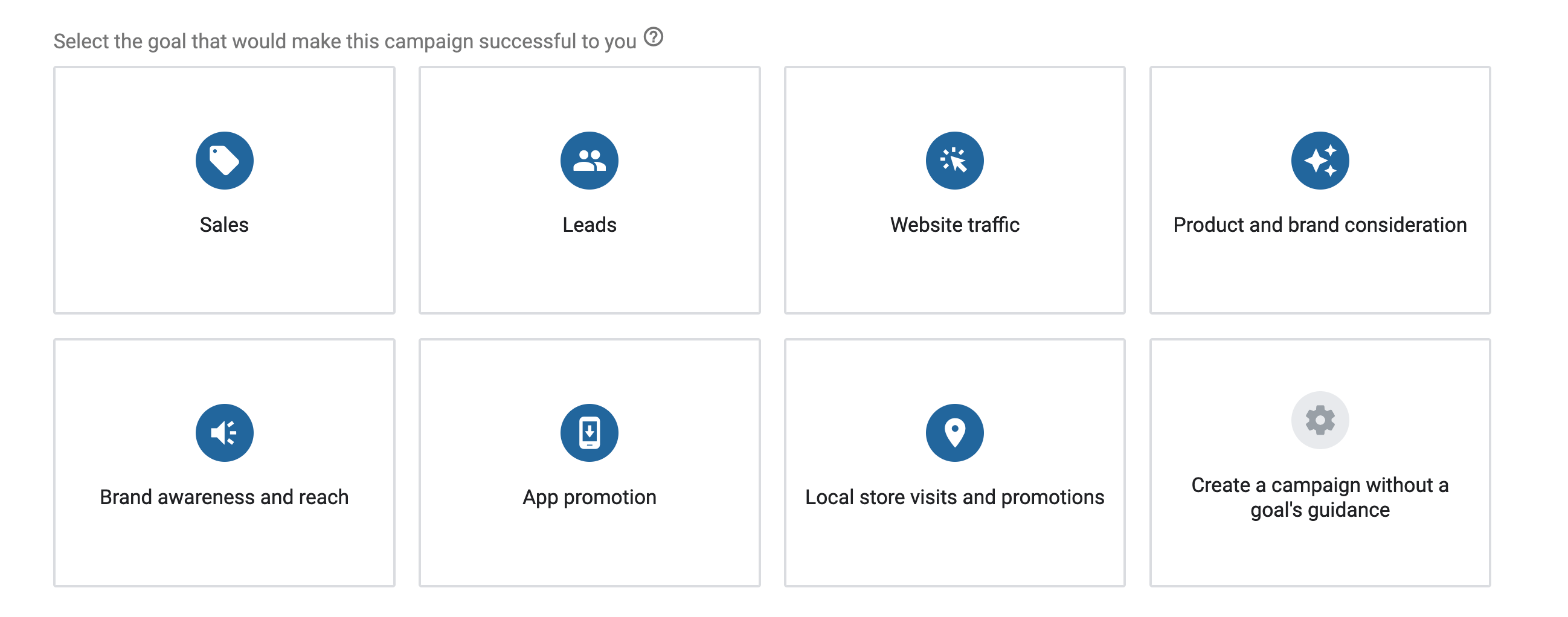 Specify the goal of your Google PPC campaign.