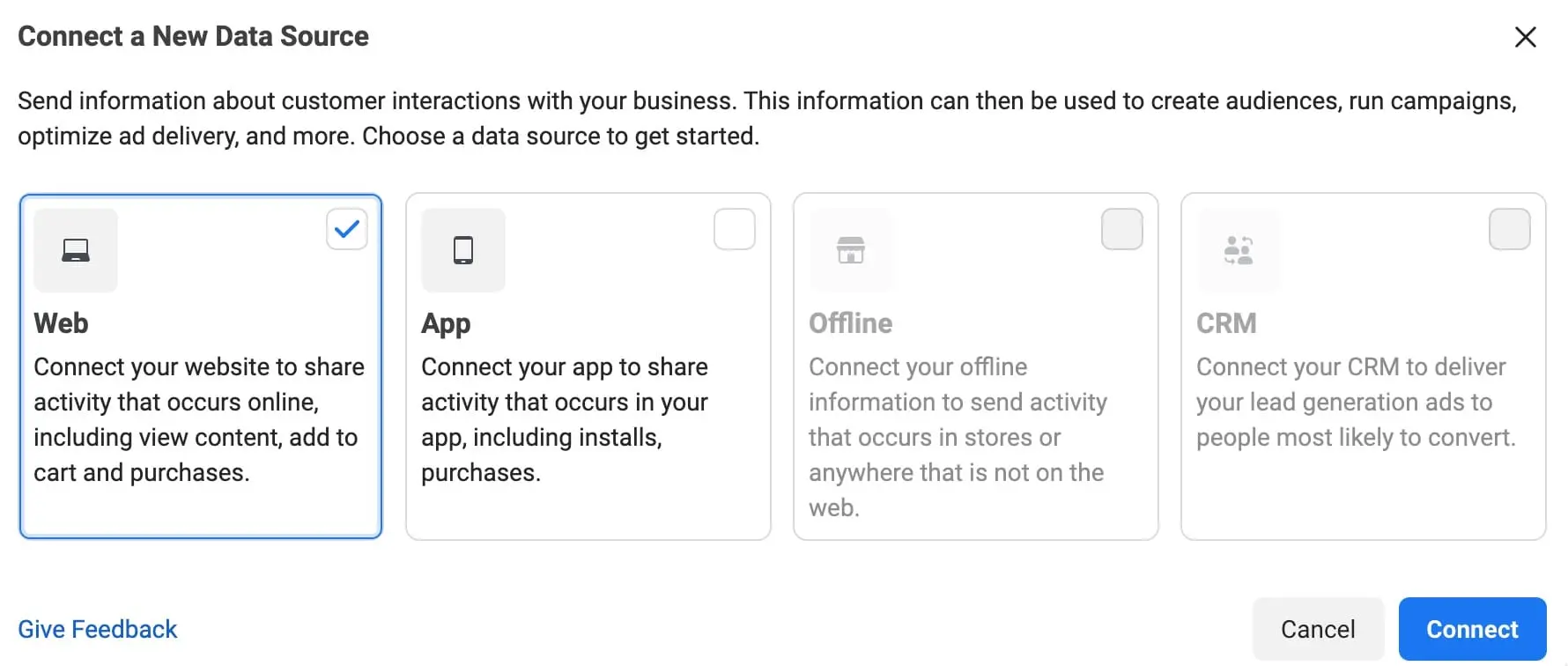 connect new data source