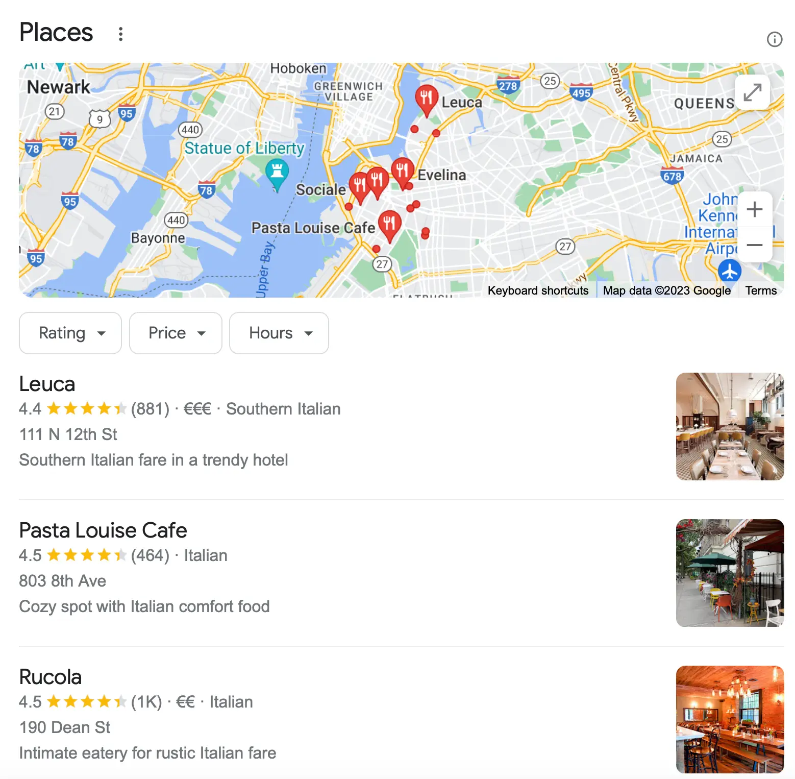 Google Local Results