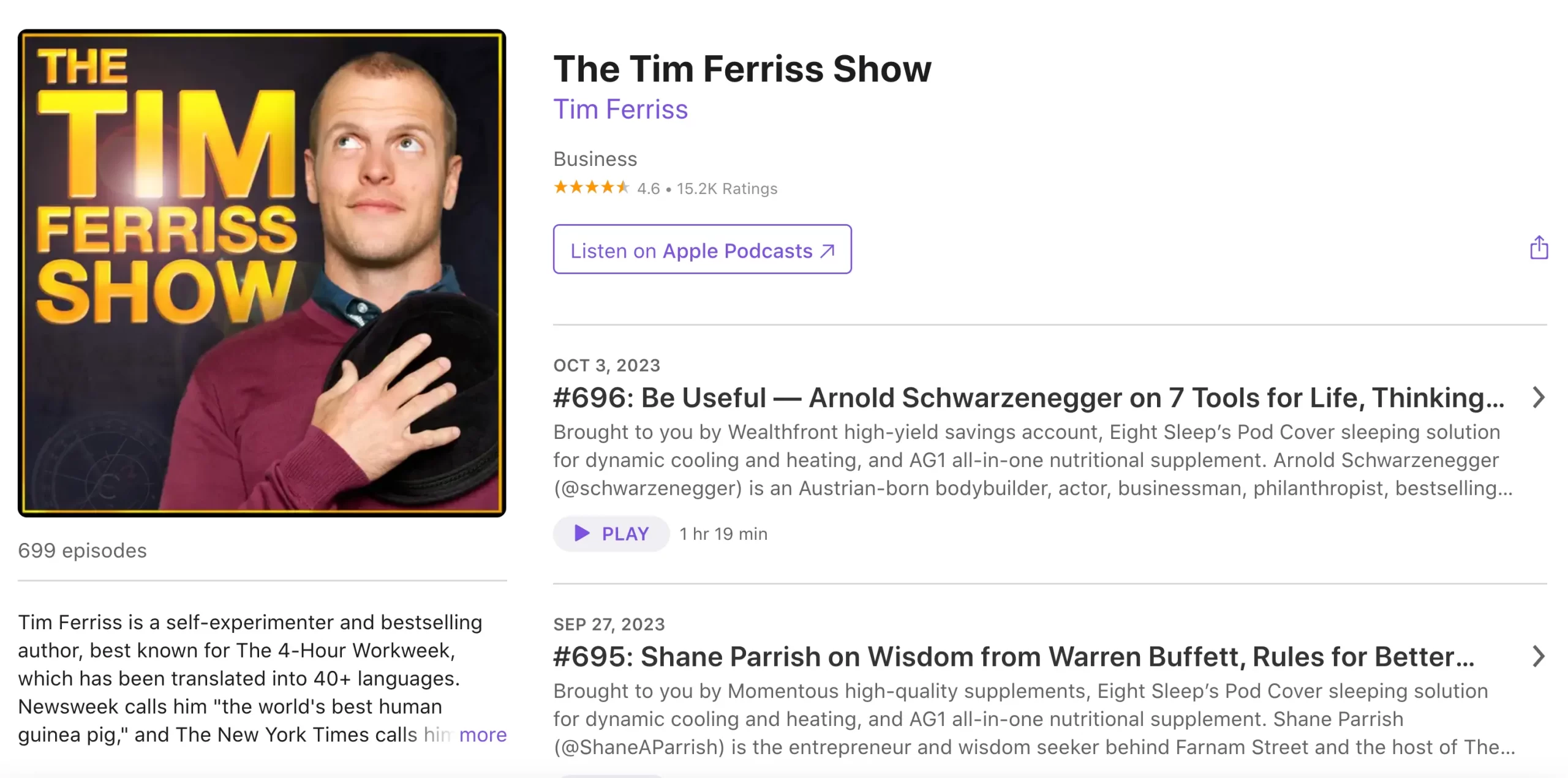 The Tim Feriss Show