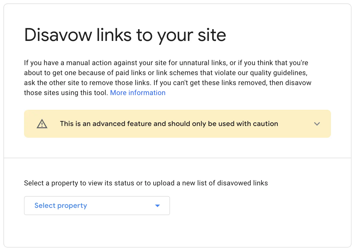 Google Disavow Links Tool