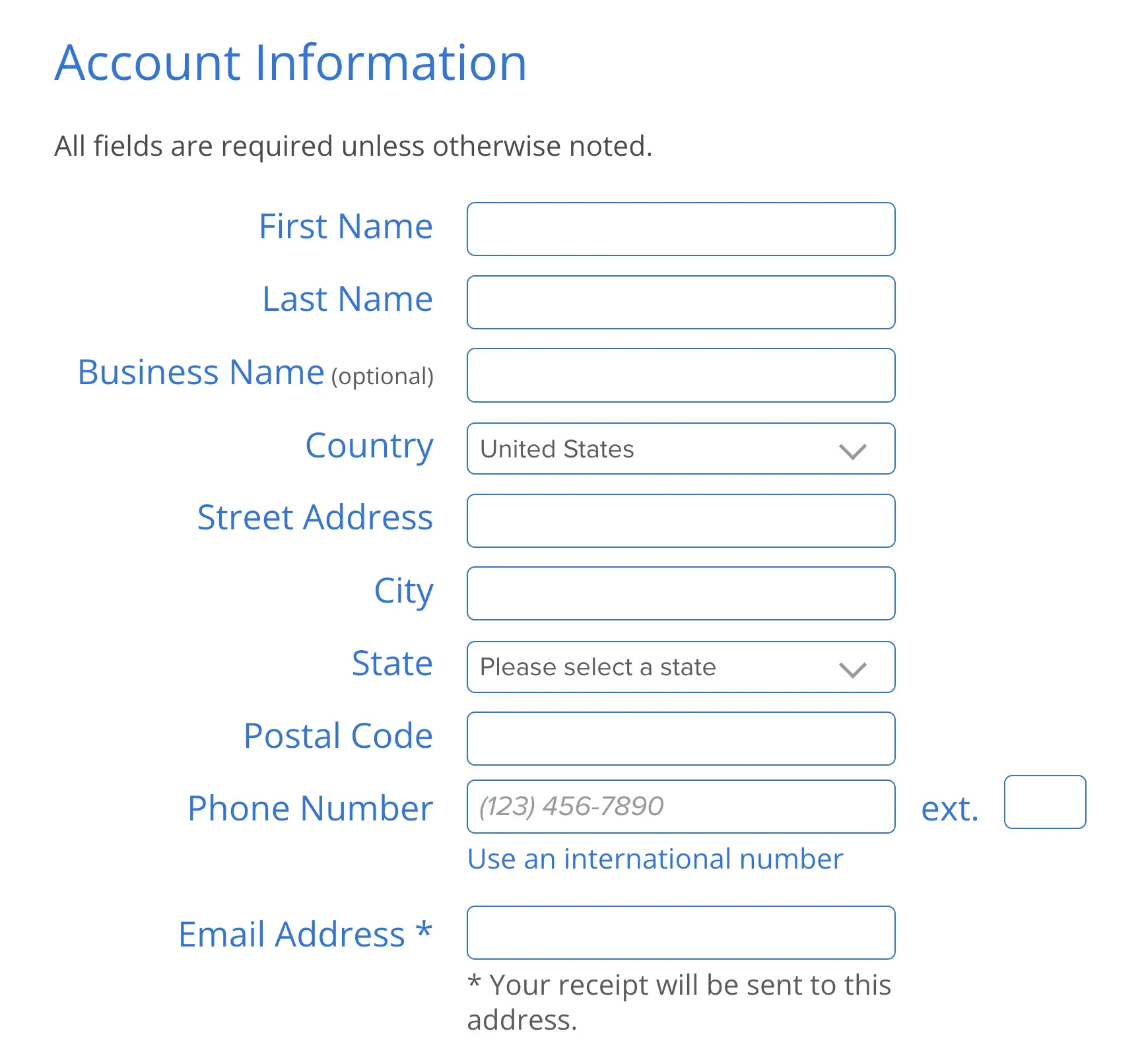 Account Information