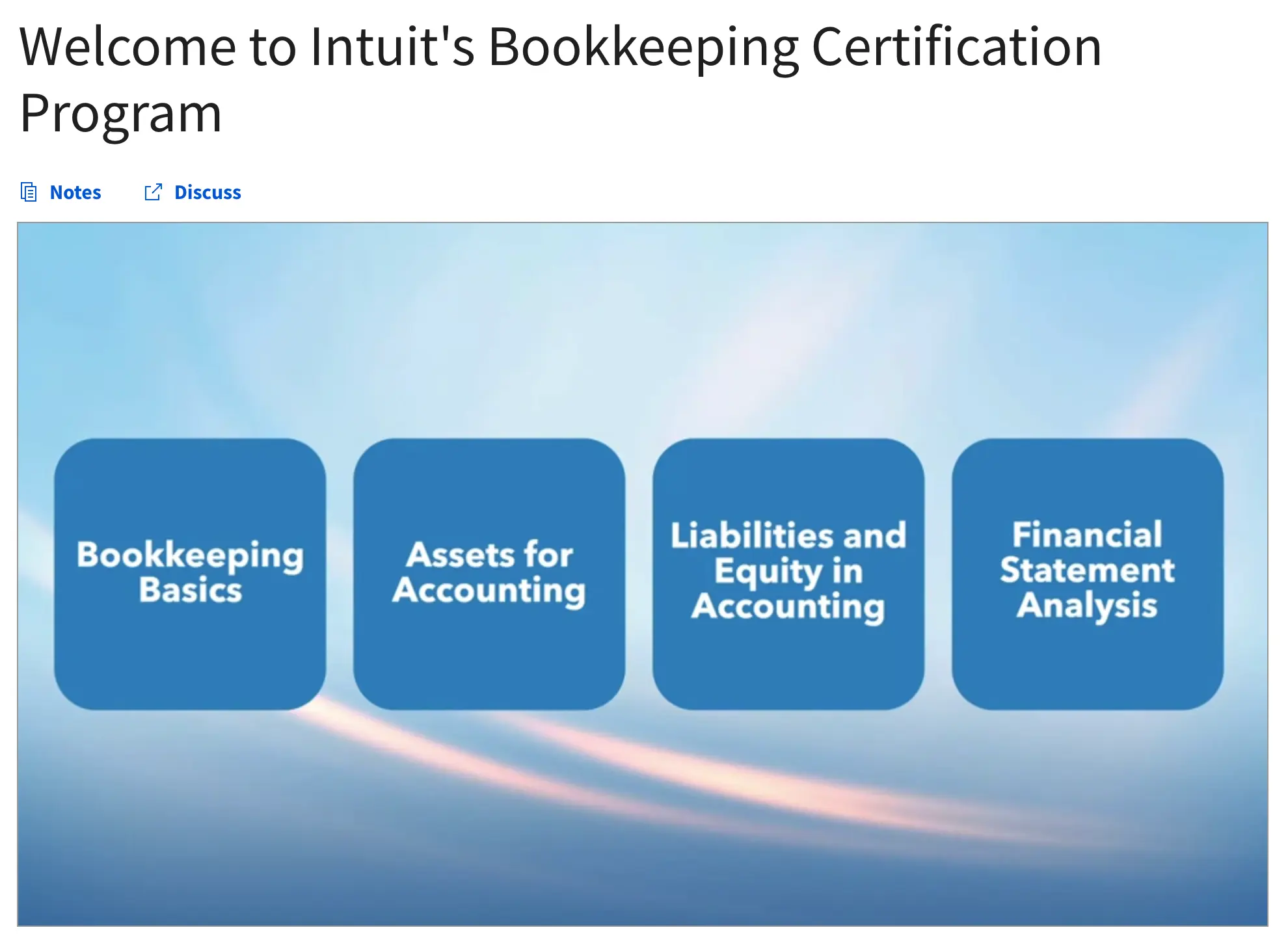 Bookkeeping Basics Course