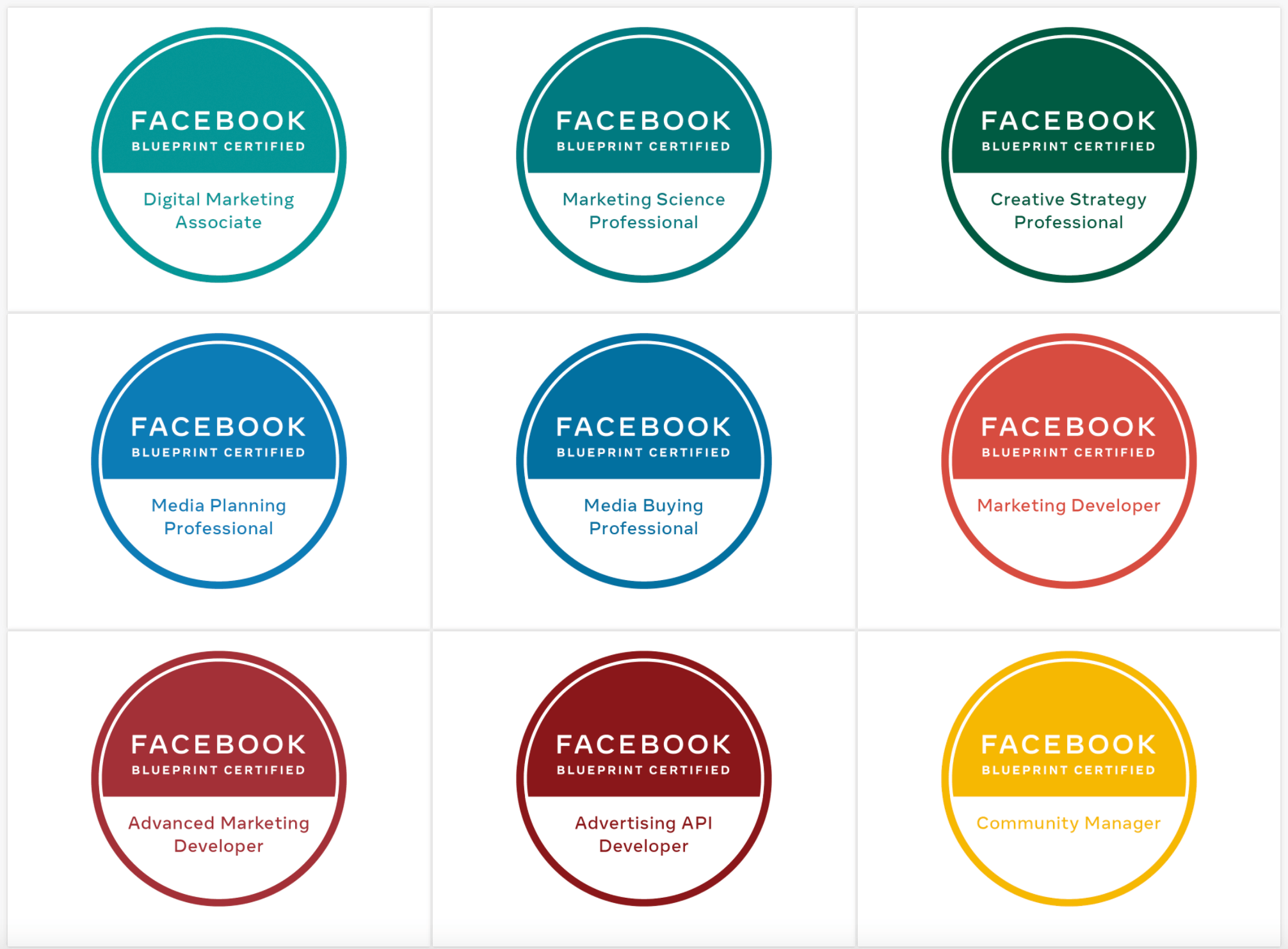 Facebook Blueprint Certifications