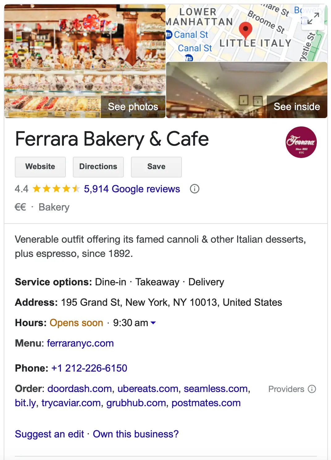 Google Business Profile Listing