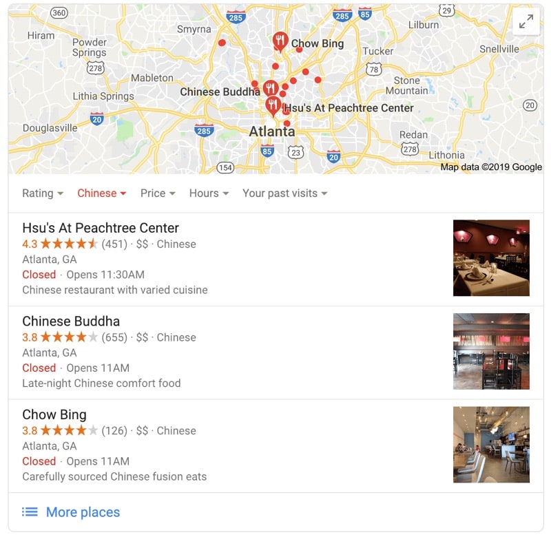 Local SEO - Search Results