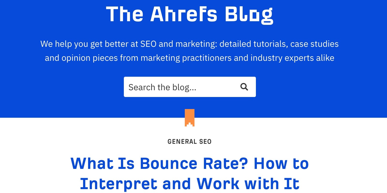 Ahrefs Blog