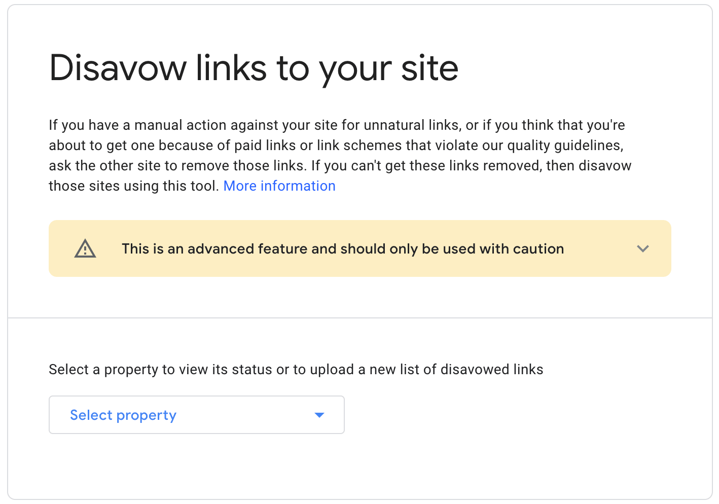 Google Disavow Tool